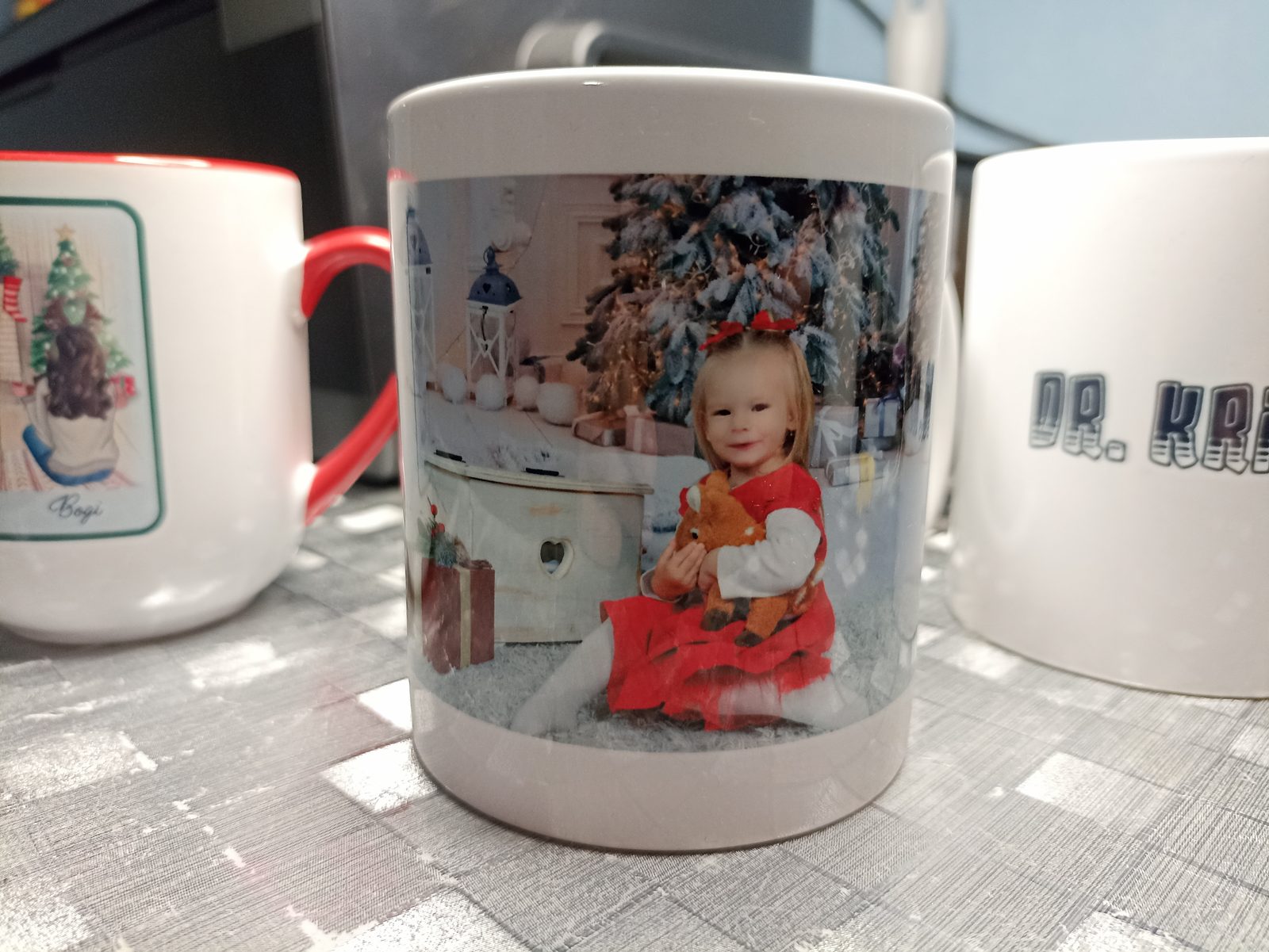 Karácsonyi kisgyerek fotós bögre