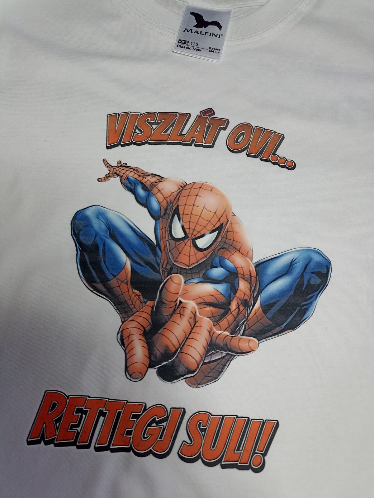 Viszlát Ovi Rettegj Suli Pókember ballagó gyerek póló